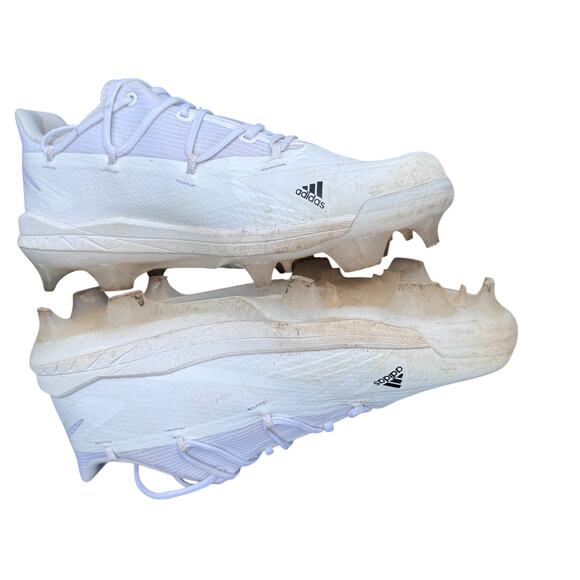 Adidas Adizero Afterburner 8 Pro TPU Baseball Cleats Mens 10.5 White SPG 753001 - Picture 8 of 10